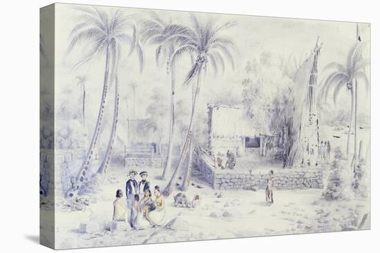 Polynesia, Scene of Everyday Life in Marquesas Islands-Michael Chase-Stretched Canvas