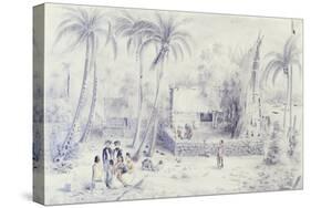 Polynesia, Scene of Everyday Life in Marquesas Islands-Michael Chase-Stretched Canvas