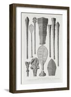 Polynesian Clubs and Insignia of Rank, The History of Mankind, Vol.1, Prof. Friedrich Ratzel, 1896-null-Framed Giclee Print