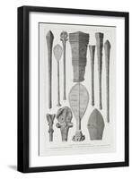 Polynesian Clubs and Insignia of Rank, The History of Mankind, Vol.1, Prof. Friedrich Ratzel, 1896-null-Framed Giclee Print