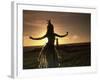 Polynesian Dancer, Ahu Tahai, Easter Island-Angelo Cavalli-Framed Photographic Print