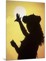 Polynesian Dancer, Ahu Tahai, Easter Island-Angelo Cavalli-Mounted Photographic Print