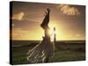 Polynesian Dancer, Ahu Tahai, Easter Island-Angelo Cavalli-Stretched Canvas