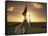 Polynesian Dancer, Ahu Tahai, Easter Island-Angelo Cavalli-Framed Stretched Canvas