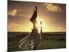 Polynesian Dancer, Ahu Tahai, Easter Island-Angelo Cavalli-Mounted Photographic Print