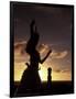 Polynesian Dancer, Ahu Tahai, Easter Island-Angelo Cavalli-Framed Photographic Print