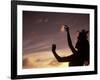 Polynesian Dancer, Ahu Tahai, Easter Island-Angelo Cavalli-Framed Photographic Print