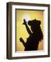 Polynesian Dancer, Ahu Tahai, Easter Island-Angelo Cavalli-Framed Photographic Print