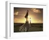 Polynesian Dancer, Ahu Tahai, Easter Island-Angelo Cavalli-Framed Photographic Print