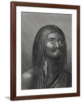 Polynesian Man from Nootka Sound by John Webber (1752-1793) Made During Third Voyage (1776-1779) of-null-Framed Giclee Print