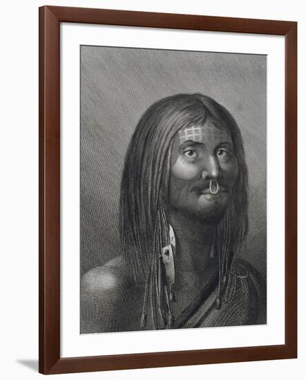 Polynesian Man from Nootka Sound by John Webber (1752-1793) Made During Third Voyage (1776-1779) of-null-Framed Giclee Print