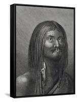 Polynesian Man from Nootka Sound by John Webber (1752-1793) Made During Third Voyage (1776-1779) of-null-Framed Stretched Canvas