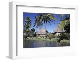 Polynesian Thatched Huts Oahu HI-null-Framed Premium Giclee Print