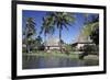 Polynesian Thatched Huts Oahu HI-null-Framed Premium Giclee Print