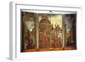 Polyptych Depicting St. George and the Dragon and the Annunciation, 1469-Cosimo Tura-Framed Giclee Print