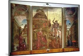 Polyptych Depicting St. George and the Dragon and the Annunciation, 1469-Cosimo Tura-Mounted Giclee Print