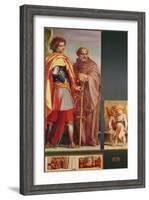 Polyptych from Vallombrosa Abbey, Detail of the Left Hand Side-Andrea del Sarto-Framed Giclee Print