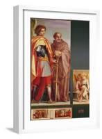 Polyptych from Vallombrosa Abbey, Detail of the Left Hand Side-Andrea del Sarto-Framed Giclee Print