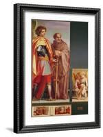 Polyptych from Vallombrosa Abbey, Detail of the Left Hand Side-Andrea del Sarto-Framed Giclee Print