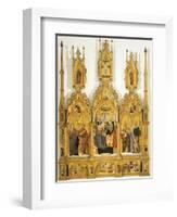 Polyptych of Coronation of Virgin, 1462-1466-null-Framed Giclee Print