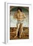 Polyptych of Saint Vincent Ferrier: Saint Sebastian (Polyptych of St Vincent Ferrer: St Sebastian)-Giovanni Bellini-Framed Giclee Print