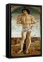 Polyptych of Saint Vincent Ferrier: Saint Sebastian (Polyptych of St Vincent Ferrer: St Sebastian)-Giovanni Bellini-Framed Stretched Canvas