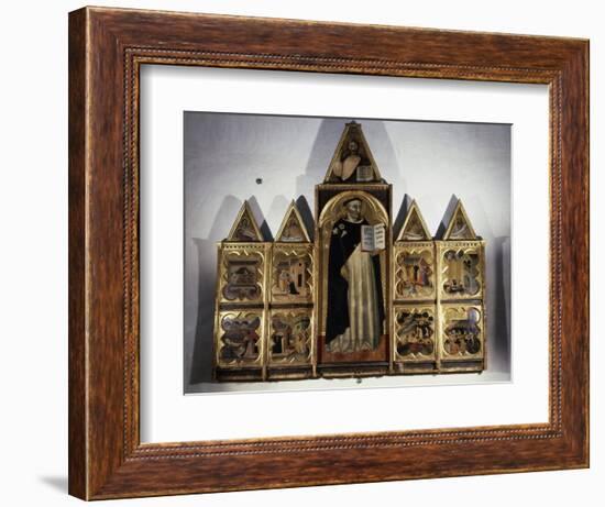 Polyptych of San Domenico and Hagiographic Scenes of His Life, 1344-1345-Francesco Traini-Framed Giclee Print