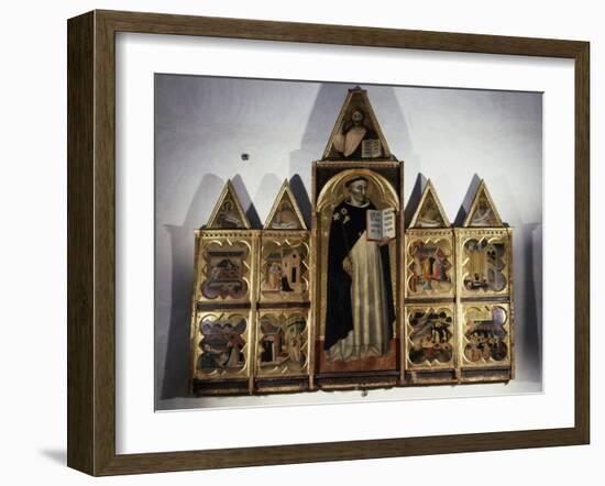 Polyptych of San Domenico and Hagiographic Scenes of His Life, 1344-1345-Francesco Traini-Framed Giclee Print