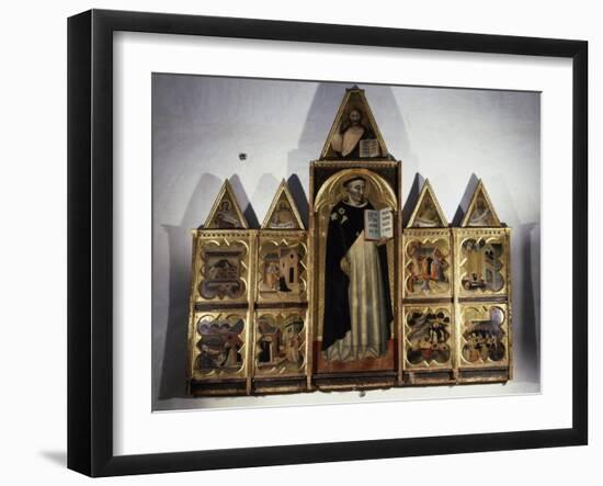 Polyptych of San Domenico and Hagiographic Scenes of His Life, 1344-1345-Francesco Traini-Framed Giclee Print