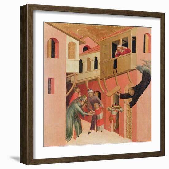 Polyptych of the Blessed Agostino Novello and Four Stories of His Life-Simone Martini-Framed Giclee Print