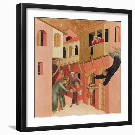 Polyptych of the Blessed Agostino Novello and Four Stories of His Life-Simone Martini-Framed Giclee Print