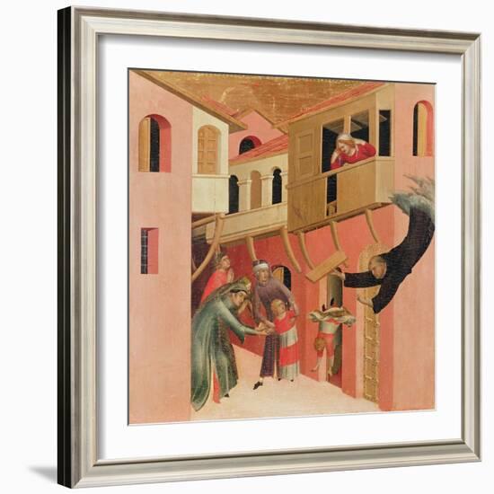 Polyptych of the Blessed Agostino Novello and Four Stories of His Life-Simone Martini-Framed Giclee Print