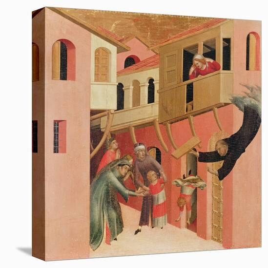 Polyptych of the Blessed Agostino Novello and Four Stories of His Life-Simone Martini-Stretched Canvas
