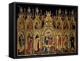 Polyptych of the Coronation of the Virgin and Saints, Jacobello del Fiore, 15th c. Italy-Jacobello del Fiore-Framed Stretched Canvas