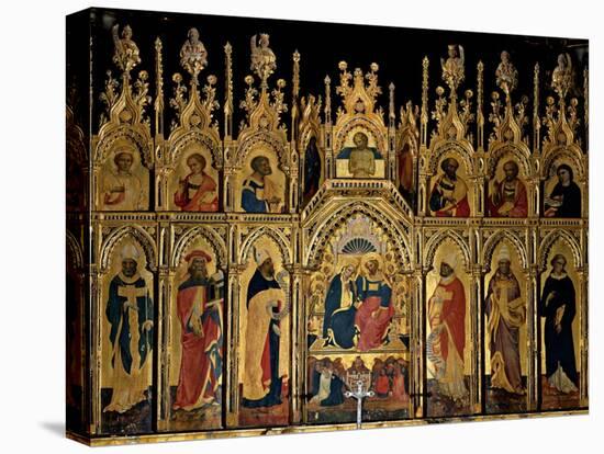 Polyptych of the Coronation of the Virgin and Saints, Jacobello del Fiore, 15th c. Italy-Jacobello del Fiore-Stretched Canvas