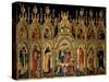 Polyptych of the Coronation of the Virgin and Saints, Jacobello del Fiore, 15th c. Italy-Jacobello del Fiore-Stretched Canvas