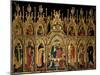 Polyptych of the Coronation of the Virgin and Saints, Jacobello del Fiore, 15th c. Italy-Jacobello del Fiore-Mounted Art Print