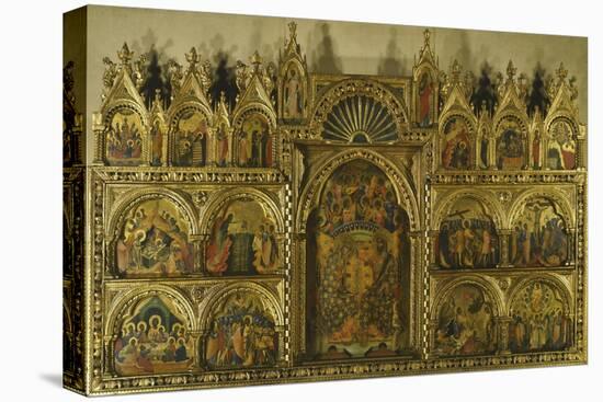 Polyptych of the Coronation of the Virgin Mary, Stories of Jesus and Stories of St Francis-Paolo Veneziano-Stretched Canvas