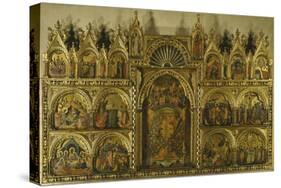 Polyptych of the Coronation of the Virgin Mary, Stories of Jesus and Stories of St Francis-Paolo Veneziano-Stretched Canvas