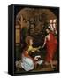 Polyptych of the Dominicans: Panel with the Noli me tangere-Martin Schongauer-Framed Stretched Canvas