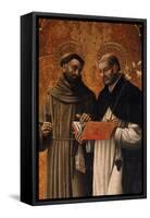 Polyptych, Saints Francis and Dominic-Mazone Giovanni-Framed Stretched Canvas