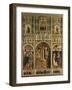 Polyptych with Annunciation and Saints into Aedicule of Gagini's School-Mazone Giovanni-Framed Giclee Print