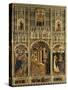 Polyptych with Annunciation and Saints into Aedicule of Gagini's School-Mazone Giovanni-Stretched Canvas