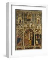 Polyptych with Annunciation and Saints-Mazone Giovanni-Framed Giclee Print