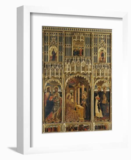 Polyptych with Annunciation and Saints-Mazone Giovanni-Framed Giclee Print