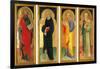 Polyptych with St Paul, St Nicholas of Tolentino, St Peter and St Lawrence-null-Framed Giclee Print