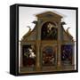 Polyptych with Stories of St Joseph-Callisto Piazza-Framed Stretched Canvas