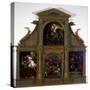 Polyptych with Stories of St Joseph-Callisto Piazza-Stretched Canvas