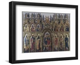 Polyptych with the Coronation of the Virgin and Figures of Saints-Jacobello del Fiore-Framed Giclee Print