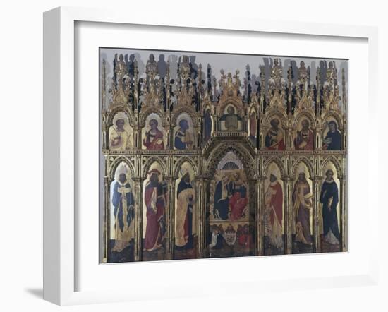 Polyptych with the Coronation of the Virgin and Figures of Saints-Jacobello del Fiore-Framed Giclee Print